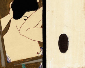 Onchi Koshiro "Before the Mirror" (c.1928)