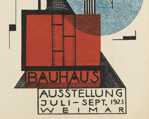 Rudolf Baschant "Bauhaus Ausstellung Weimar" (c.1923) Art Exhibition Poster