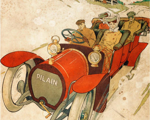 Tony Sarg "Pilain Automobiles" (c.1907) Vintage Advertising Poster