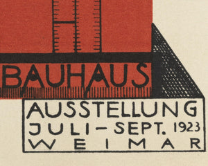 Rudolf Baschant "Bauhaus Ausstellung Weimar" (c.1923) Art Exhibition Poster