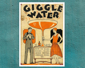 C.V Farrow "Giggle Water" (c.1927) Vintage Cocktail Recipe Book Cover