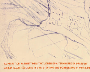 Exhibition Poster "Toulouse-Lautrec, Dresden 23.11.64 - 13.2.65" (c.1964)