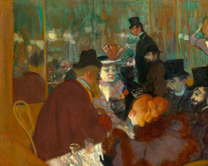 Henri de Toulouse-Lautrec "At the Moulin Rouge" (c.1892) - Mabon Gallery 