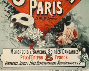 Jules Chéret "Champs-Elysées, Jardin De Paris" (1884) - Mabon Gallery 