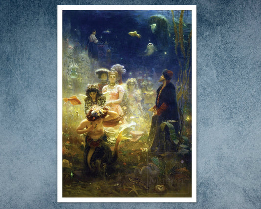 Ilya Repin "Sadko and The Underwater Kingdom" (1876) - Mabon Gallery