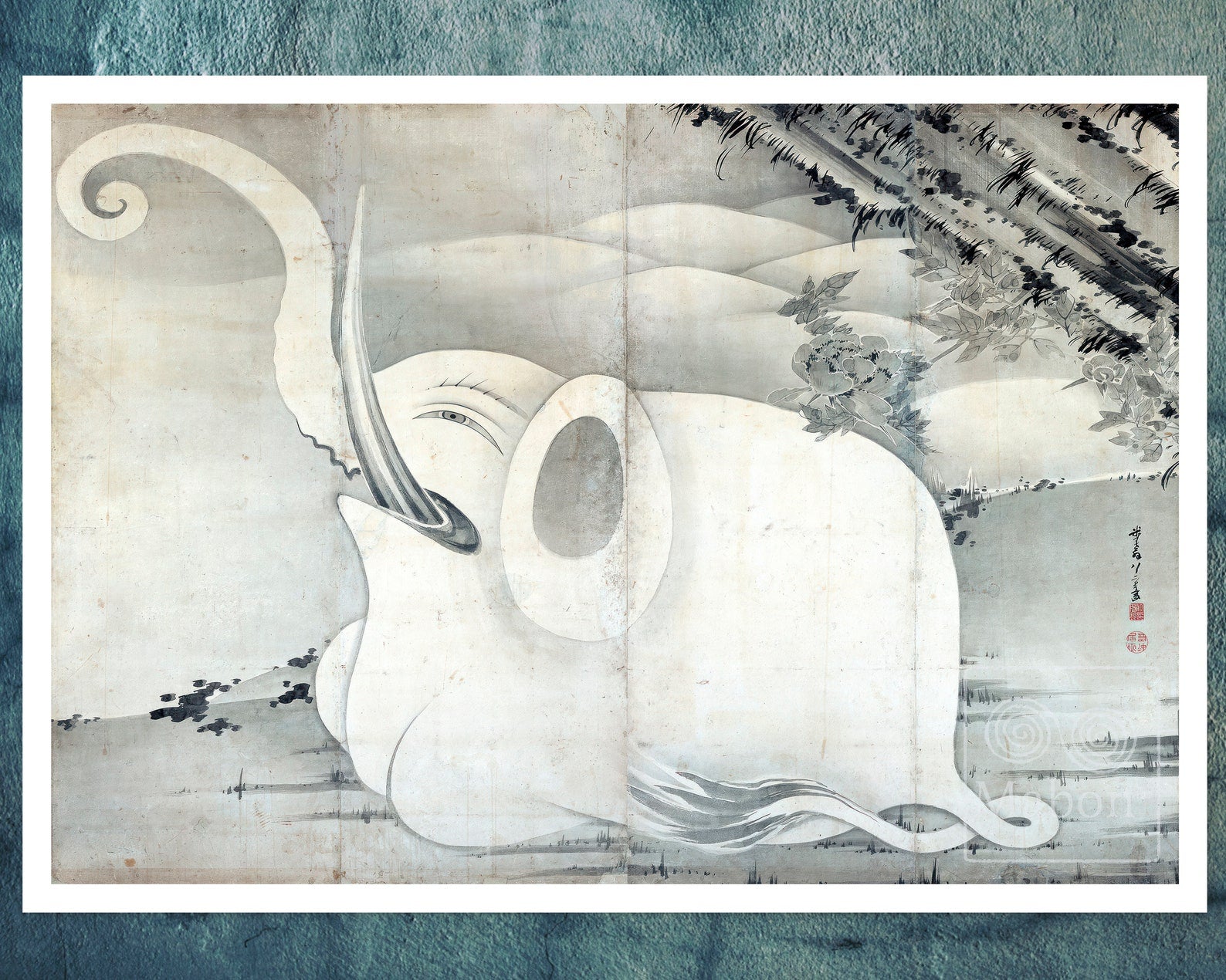 Itō Jakuchū "Elephant" (c.1796) - Mabon Gallery