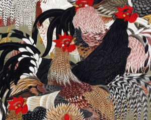 Itō Jakuchū "Fowls" (c.1761) - Mabon Gallery