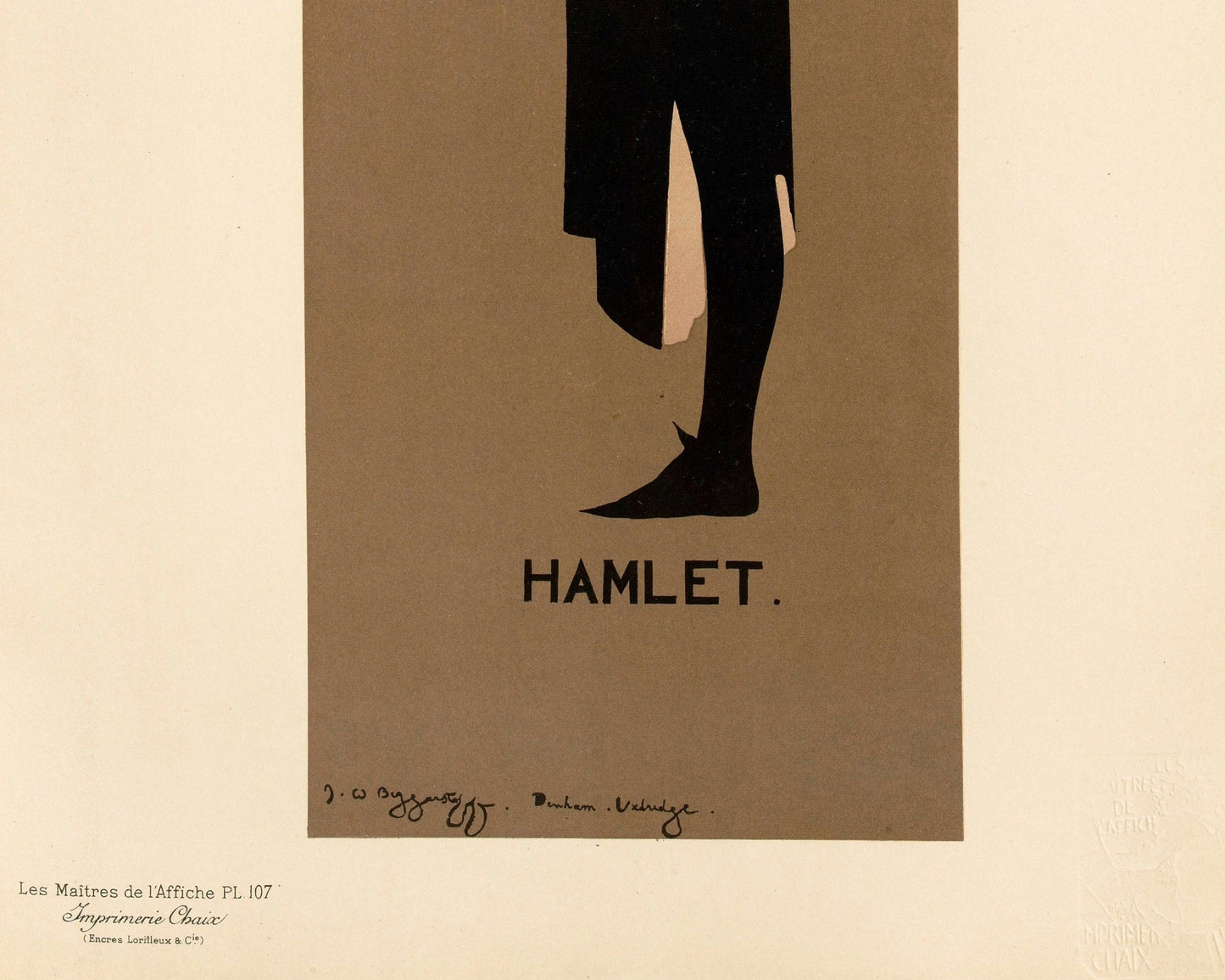 J & W Beggarstaff "Hamlet" (c.1894) Shakespeare - Mabon Gallery