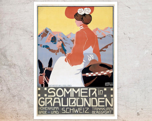 Jakob Friedrich Bollschweiler “Sommer in Graubünden” (c.1905) - Mabon Gallery