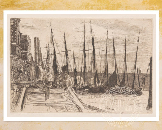 James McNeill Whistler "Billingsgate" (c.1859) - Mabon Gallery