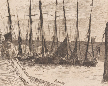 James McNeill Whistler "Billingsgate" (c.1859) - Mabon Gallery