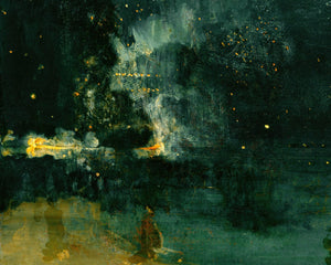 James McNeill Whistler "Nocturne Black & Gold: The Falling Rocket" (c.1872) - Mabon Gallery