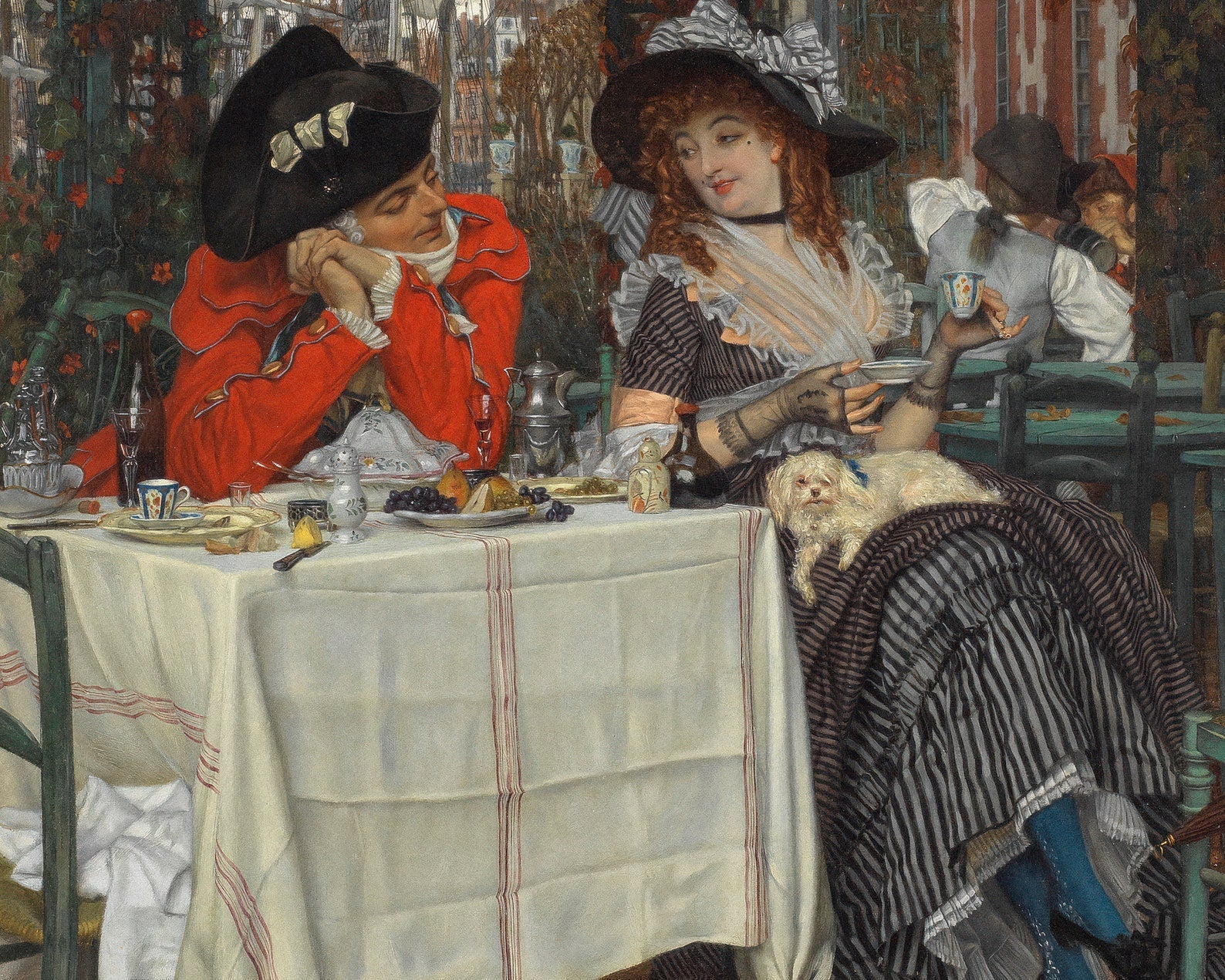 James Tissot "Lunch" (c.1868) - Mabon Gallery