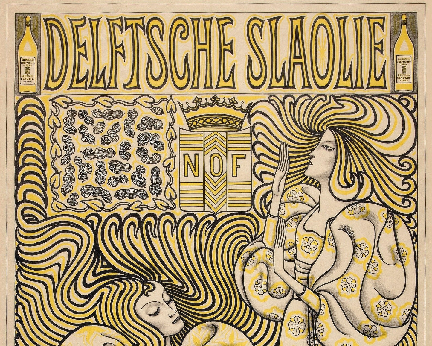 Jan Toorop "Delftsche Slaolie" (c.1894) - Mabon Gallery