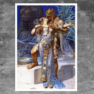 J.C Leyendecker "Cleopatra & Antony" (c.1902) from "The Kiss of Glory" by Grace Duffie Boylan - Mabon Gallery