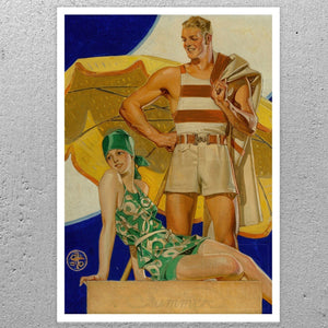 J.C Leyendecker "Summer" (c.1927) The Saturday Evening Post Cover Artwork - Mabon Gallery