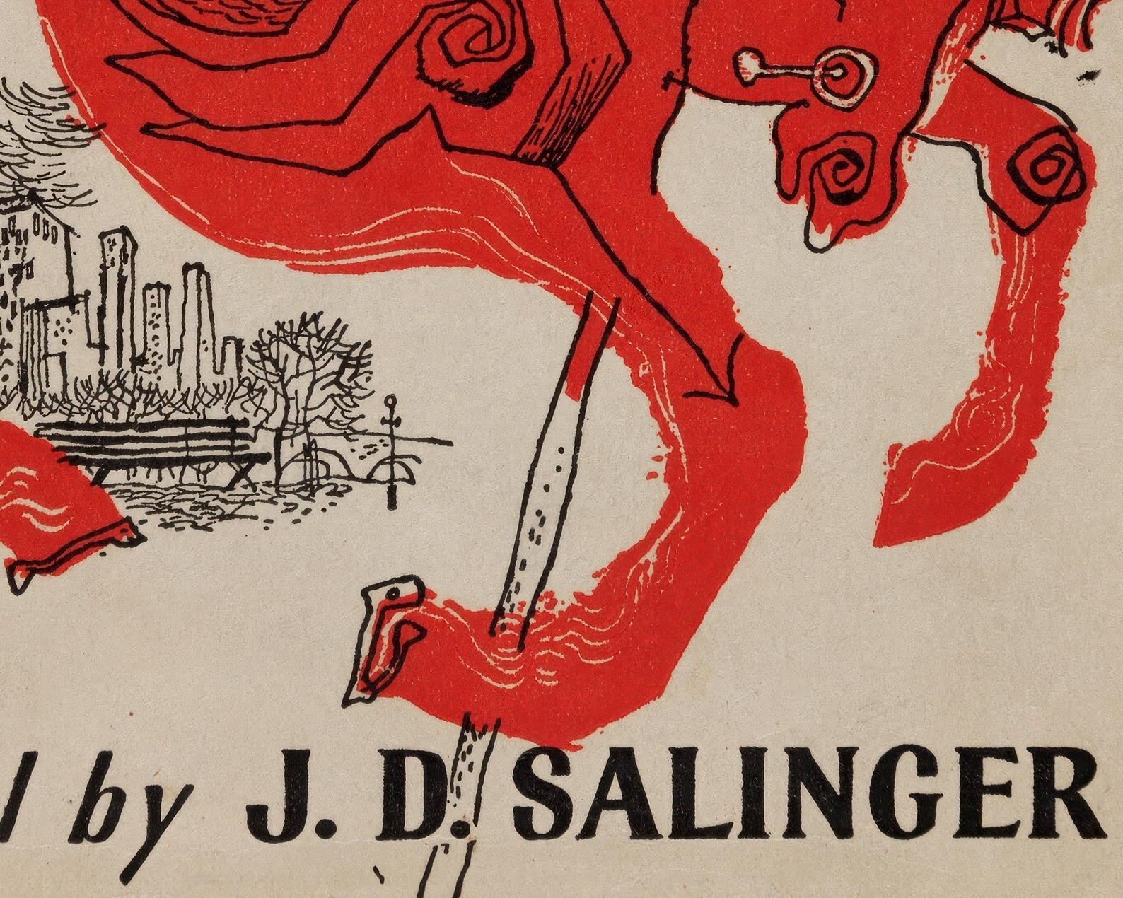 J.D Salinger "The Catcher in the Rye" (1951) First Edition Dust Cover Illustration, Michael Mitchell - Mabon Gallery