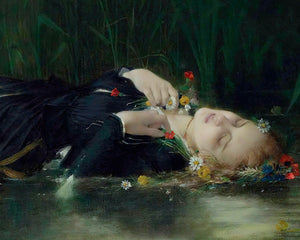 Jean - Baptiste (James) Bertrand "Ophelia" (c.1872) - Mabon Gallery