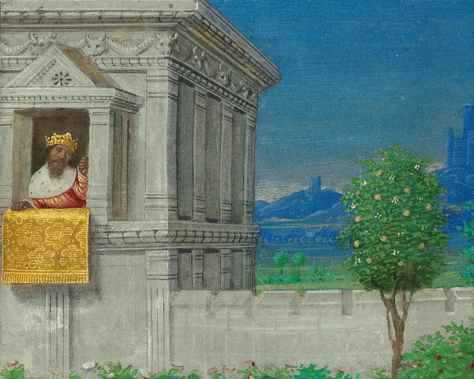 Jean Bourdichon "Bathsheba Bathing" (c.1498) - Mabon Gallery