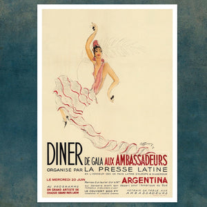 Jean - Gabriel Domergue "Dîner de Gala Aux Ambassadeurs" (c.1934) - Mabon Gallery