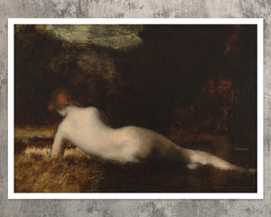 Jean-Jacques Henner "Reclining Nymph" (c.1887) - Mabon Gallery
