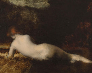 Jean-Jacques Henner "Reclining Nymph" (c.1887) - Mabon Gallery