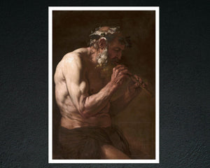 Johann Carl Loth "Faun Playing the Pipe" (c.1650) - Mabon Gallery