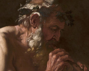 Johann Carl Loth "Faun Playing the Pipe" (c.1650) - Mabon Gallery