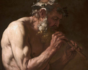 Johann Carl Loth "Faun Playing the Pipe" (c.1650) - Mabon Gallery