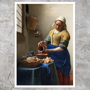 Johannes Vermeer "The Milkmaid" (c.1657 - 1658) - Mabon Gallery