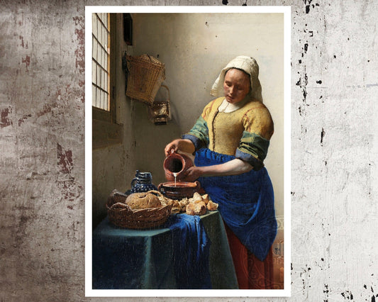 Johannes Vermeer "The Milkmaid" (c.1657 - 1658) - Mabon Gallery