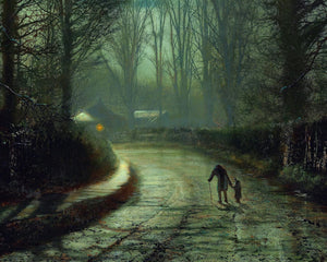 John Atkinson Grimshaw "Nearing Home" (c.1877) - Mabon Gallery