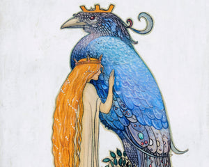 John Bauer "Fågel Blå - Blue Bird" (c.1911) - Mabon Gallery