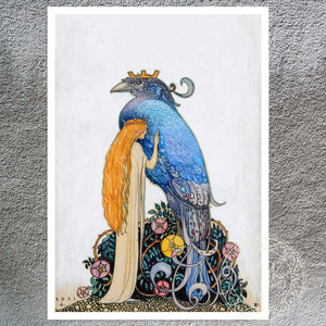 John Bauer "Fågel Blå - Blue Bird" (c.1911) - Mabon Gallery