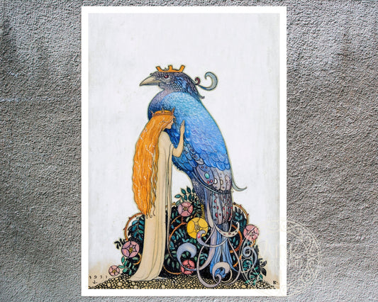 John Bauer "Fågel Blå - Blue Bird" (c.1911) - Mabon Gallery