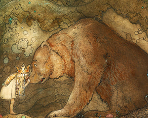John Bauer "Poor Little Bear" (c.1913) - Mabon Gallery
