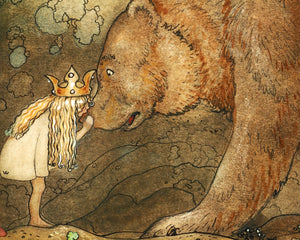 John Bauer "Poor Little Bear" (c.1913) - Mabon Gallery