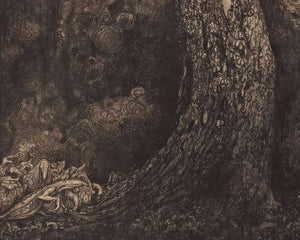 John Bauer "Sagomotiv Med Troll" (c.1916) - Mabon Gallery