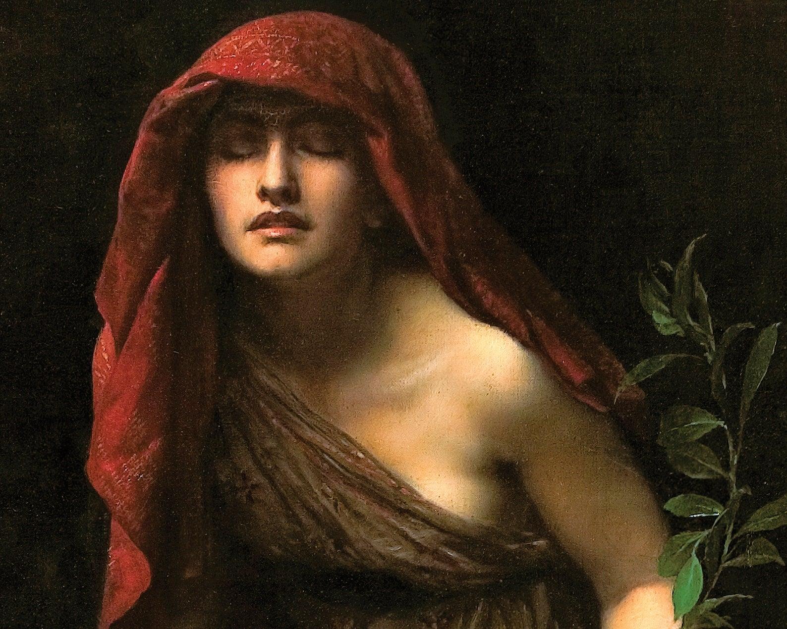 John Collier "The Priestess of Delphi" (c.1891) - Mabon Gallery