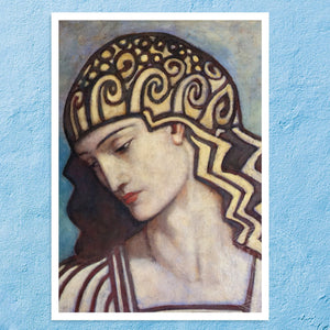 John Duncan "Head of a Goddess" (c.1904) - Mabon Gallery