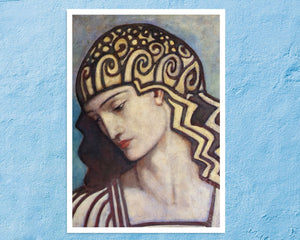 John Duncan "Head of a Goddess" (c.1904) - Mabon Gallery