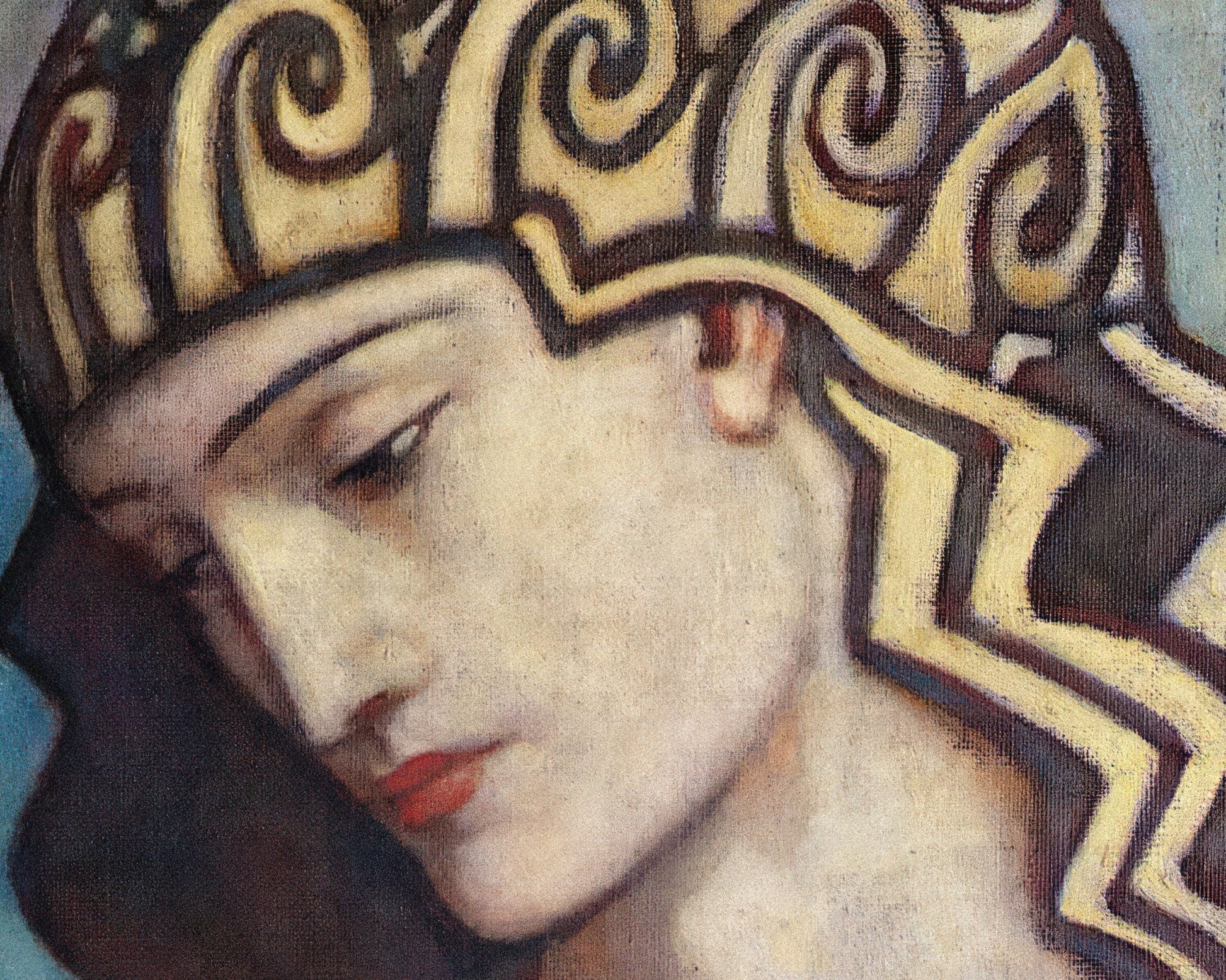 John Duncan "Head of a Goddess" (c.1904) - Mabon Gallery