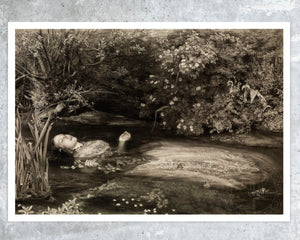 John Everett Millais "Ophelia" (c.1866) Stephenson Engraving - Mabon Gallery