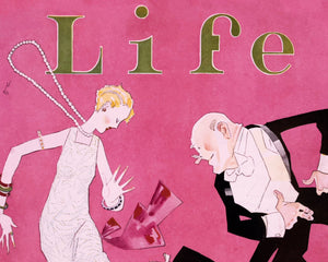 John Held Jr. "February 1926 - Teaching Old Dogs New Tricks" Life Magazine Cover - Mabon Gallery