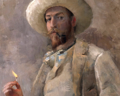 John Lavery "Portrait of Gaines Ruger Donoho" (c.1883) - Mabon Gallery
