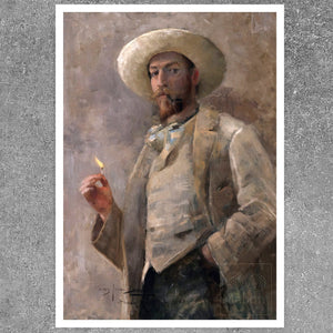 John Lavery "Portrait of Gaines Ruger Donoho" (c.1883) - Mabon Gallery