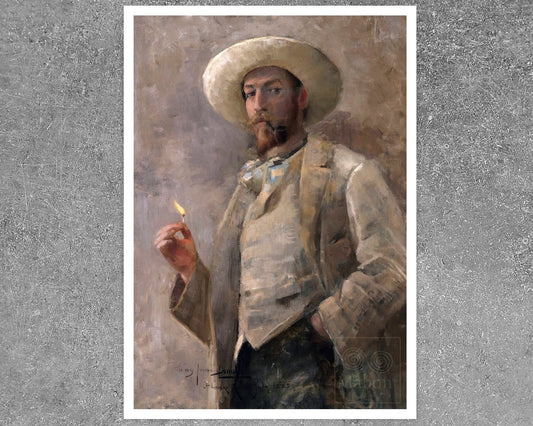 John Lavery "Portrait of Gaines Ruger Donoho" (c.1883) - Mabon Gallery