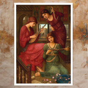 John Melhuish Strudwick "In the Golden Days" (c.1907) - Mabon Gallery