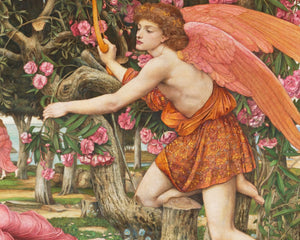 John Roddam Spencer Stanhope "Love and the Maiden" (c.1877) - Mabon Gallery