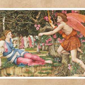 John Roddam Spencer Stanhope "Love and the Maiden" (c.1877) - Mabon Gallery